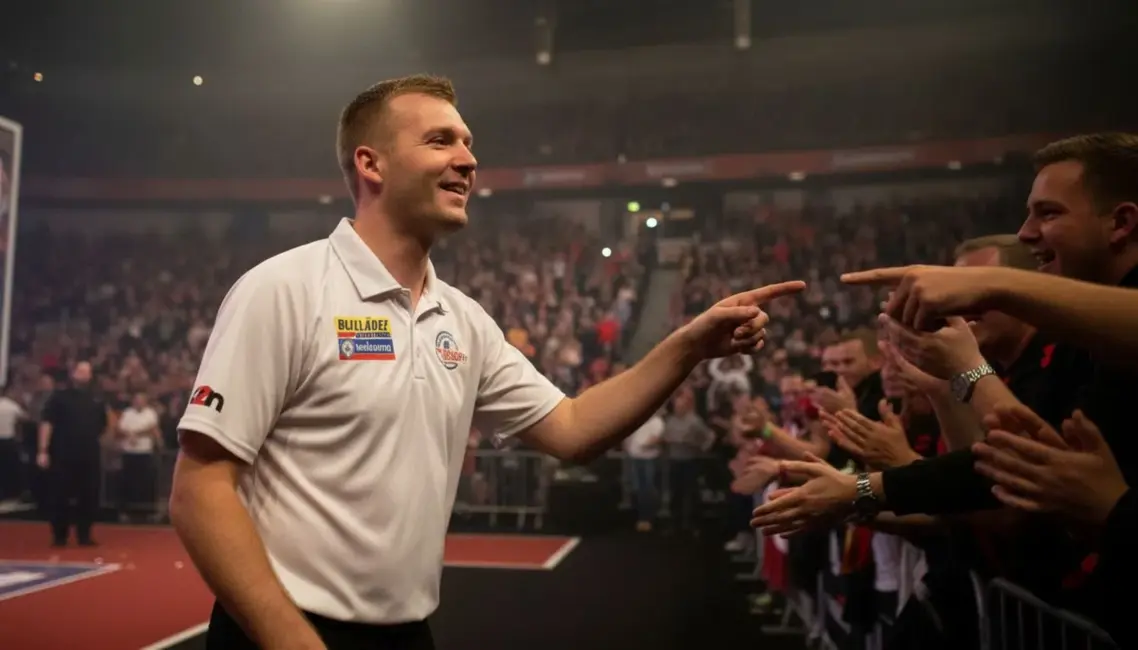 Madars Razma ar uzvaru sāk vēsturisko Pasaules čempionātu šautriņu mešanā