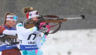 Martīne Djatkoviča ieņem 47. vietu IBU junioru kausa posmā Šveicē