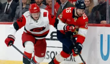 NHL latviešu duelī "Panthers" uzvar "Hurricanes", Šilovs ielaiž četras ripas