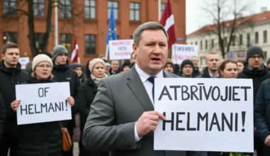 Ogrē opozīcija pieprasa mēra Egila Helmaņa atbrīvošanu no amata