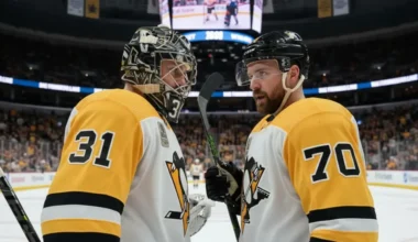 Pārsteiguma maiņa NHL: Šilova "Penguins" ieguvuši jaunu pārinieku vārtos