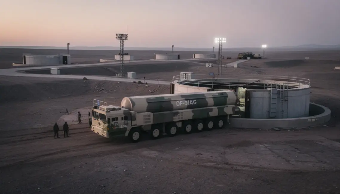 Pentagons atklāj: Ķīna uzstāda vairāk nekā 100 jaunu kontinentālo raķešu DF-31 šahtās