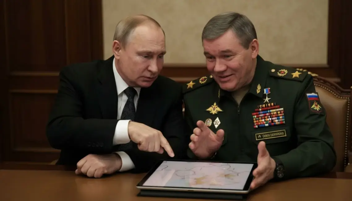 Rietumu medijs: Krievijas ģenerāļi Putinam sniedz pārspīlēti optimistisku ainu par situāciju Ukrainas frontē