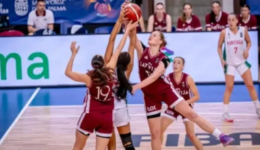 Rūdolfa Rozīša vadītā Latvijas U18 meiteņu izlase Baltijas jūras kausa izcīņai: talanti no septiņām pilsētām