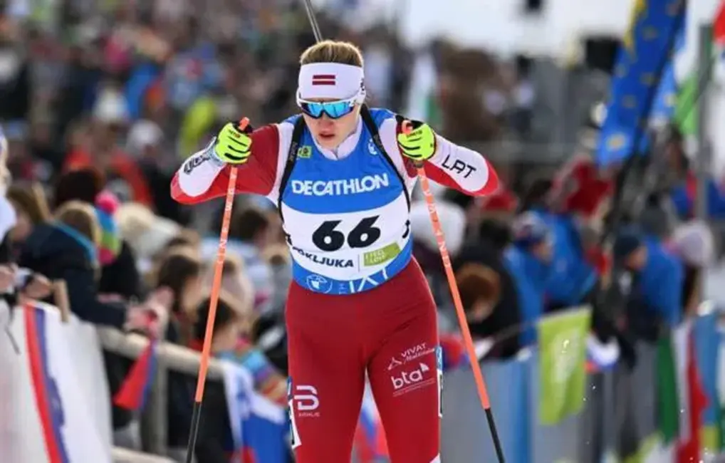 Sanita Buliņa IBU kausā Šveicē nosargā vietu otrajā desmitniekā pēc spraigā sprinta