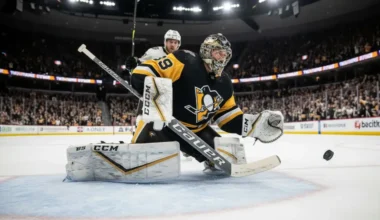 Šilovs nodrošina "Penguins" uzvaru Krosbija vēsturiskajā vakarā pret "Canadiens"