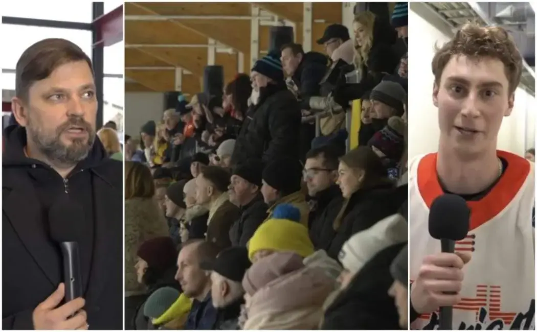 VIDEO. Ogrē notiek vērienīga labdarības hokeja spēle Ukrainas atbalstam