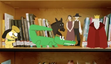 Ziņkārīgais kucēns Suns Funs atgriežas ar stāstu par lasīšanu