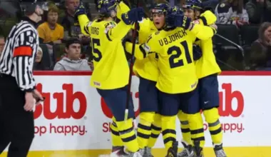 Zviedrijas U-20 hokejisti izcīna otro uzvaru Pasaules junioru čempionātā