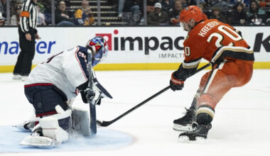 Merzļikinam skaists atvairījums, ″Blue Jackets″ piekāpjas spēcīgajai ″Ducks″ – Hokejs - Sportacentrs.com