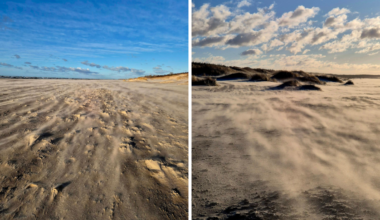 VIDEO/FOTO: Liepājas pludmalē novērojama iespaidīga dabas parādība - 1188.lv