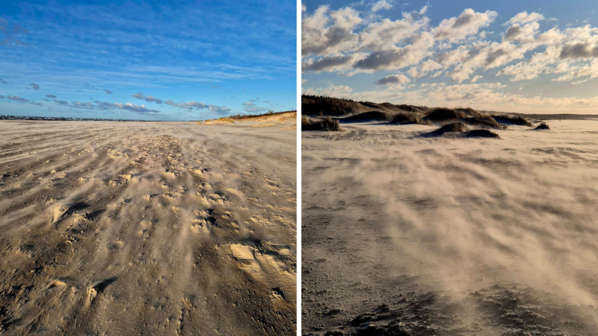 VIDEO/FOTO: Liepājas pludmalē novērojama iespaidīga dabas parādība - 1188.lv