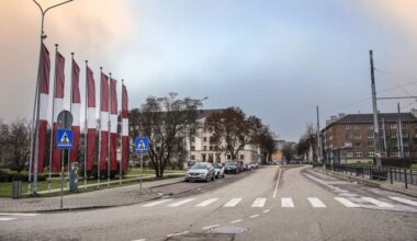 No 24. novembra līdz 8. janvārim ierobežos satiksmi Vienības ielā un mainīs transporta kustību Parādes ielā