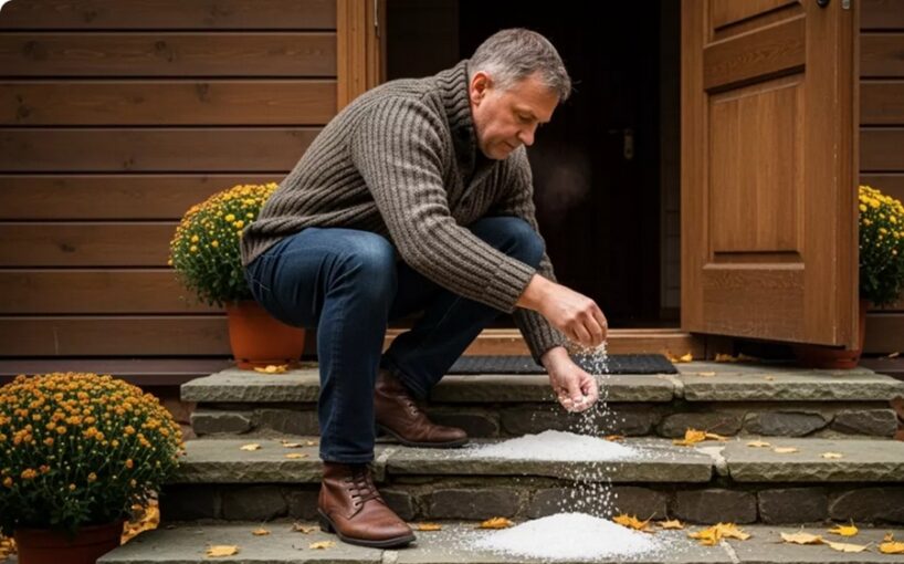Kāpēc gudras saimnieces vienmēr ber sāli pie durvju sliekšņa (un kā tas pasargā māju no nepatikšanām)