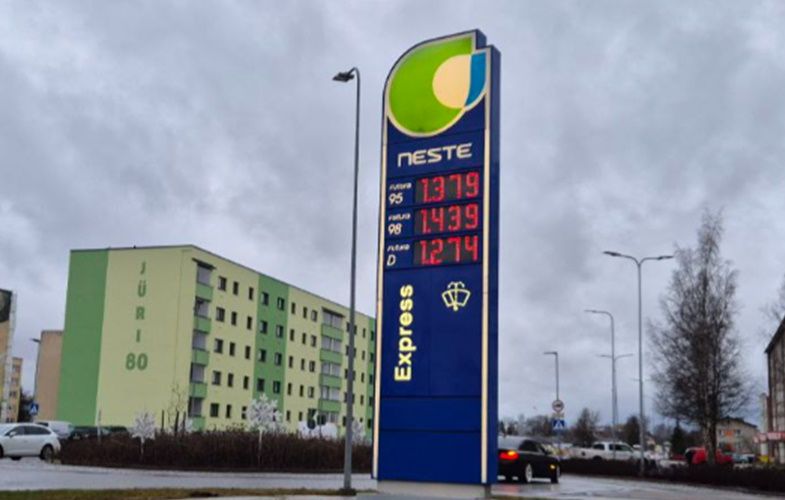 No 1,274 eiro - cik šobrīd maksā degviela Igaunijā? 27.12.2025. (+ FOTO)