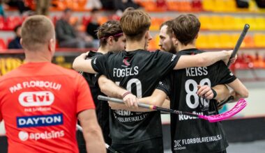 Latvijas Florbola savienība » LV » 2025/2026 » Jaunumi » Kocēnu "Rubene" revanšējas ulbrociešiem