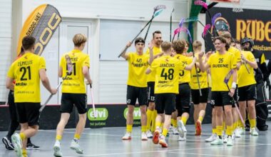 Latvijas Florbola savienība » LV » 2025/2026 » Jaunumi » Kocēnu "Rubene" spraigā cīņā tiek pie uzvaras Ķekavā