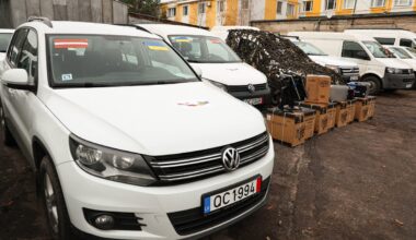 Ukrainai nogādātie auto. Attēls ilustratīvs.