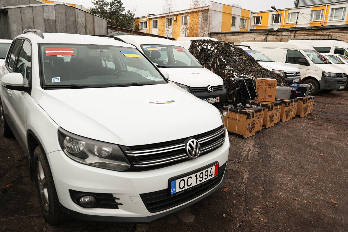 Ukrainai nogādātie auto. Attēls ilustratīvs.