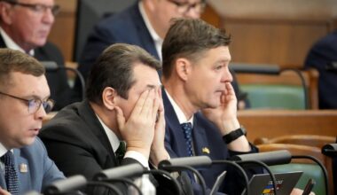 Saeimas ārkārtas sēde, kurā izskata gadskārtējo valsts budžetu un ar to saistītos likumprojektus otr...