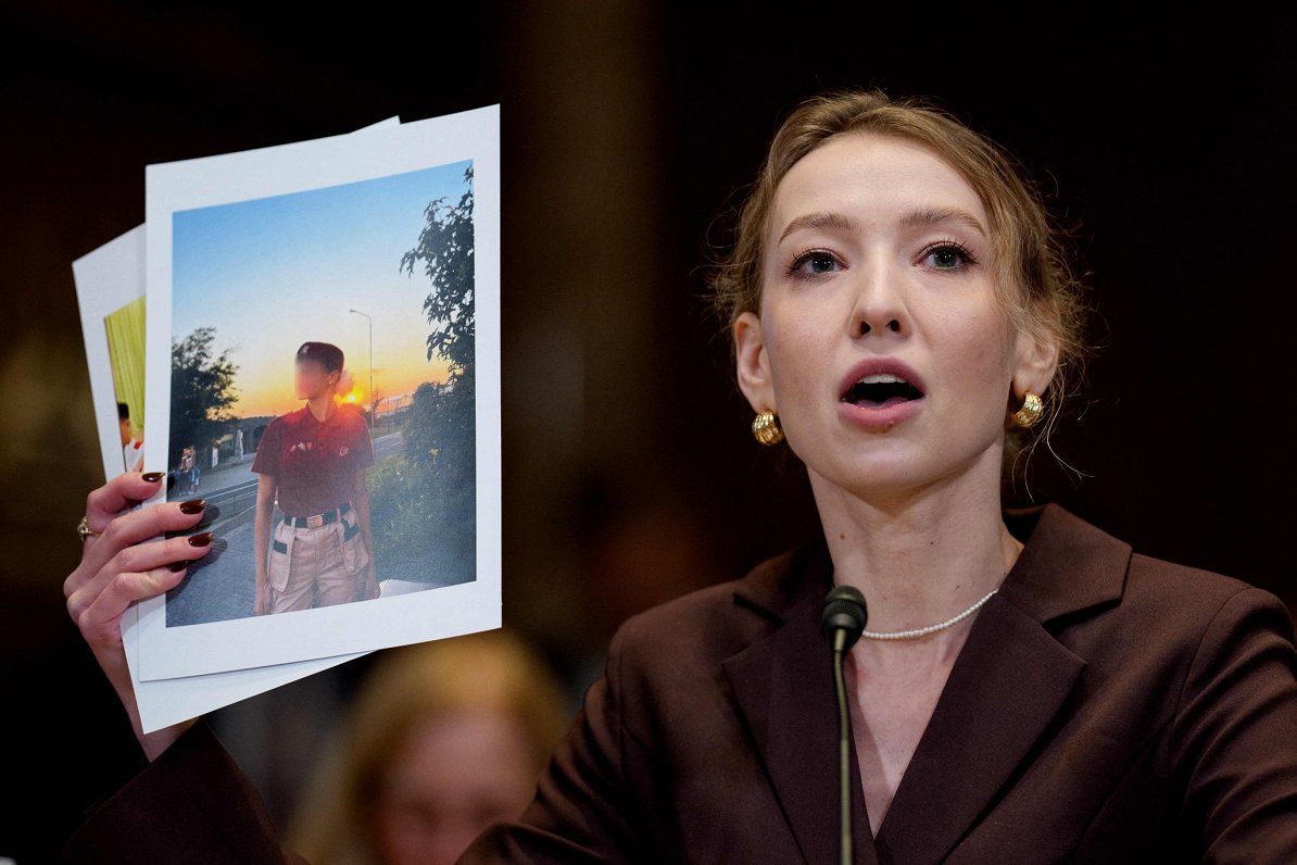 Katerina Raševska rada uz Ziemeļkoreju aizvesto bērnu foto, 03.12.2025