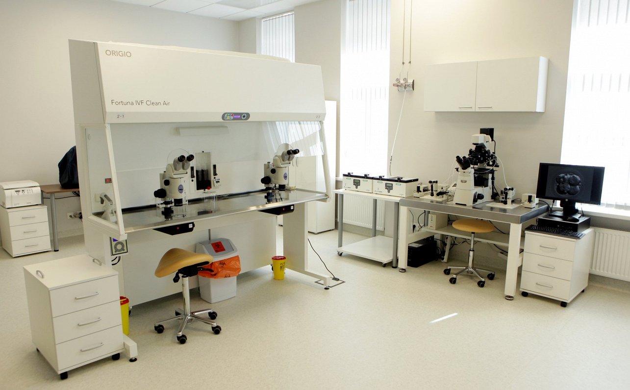 Aparatūra neauglības ārstēšanas klīnikā, 2013.gads