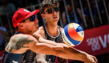 Mārtiņš Pļaviņš (pa kreisi) un Kristiāns Fokerots