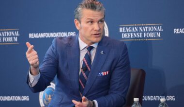 ASV aizsardzības ministrs Pīts Hegsets, 06.12.2025