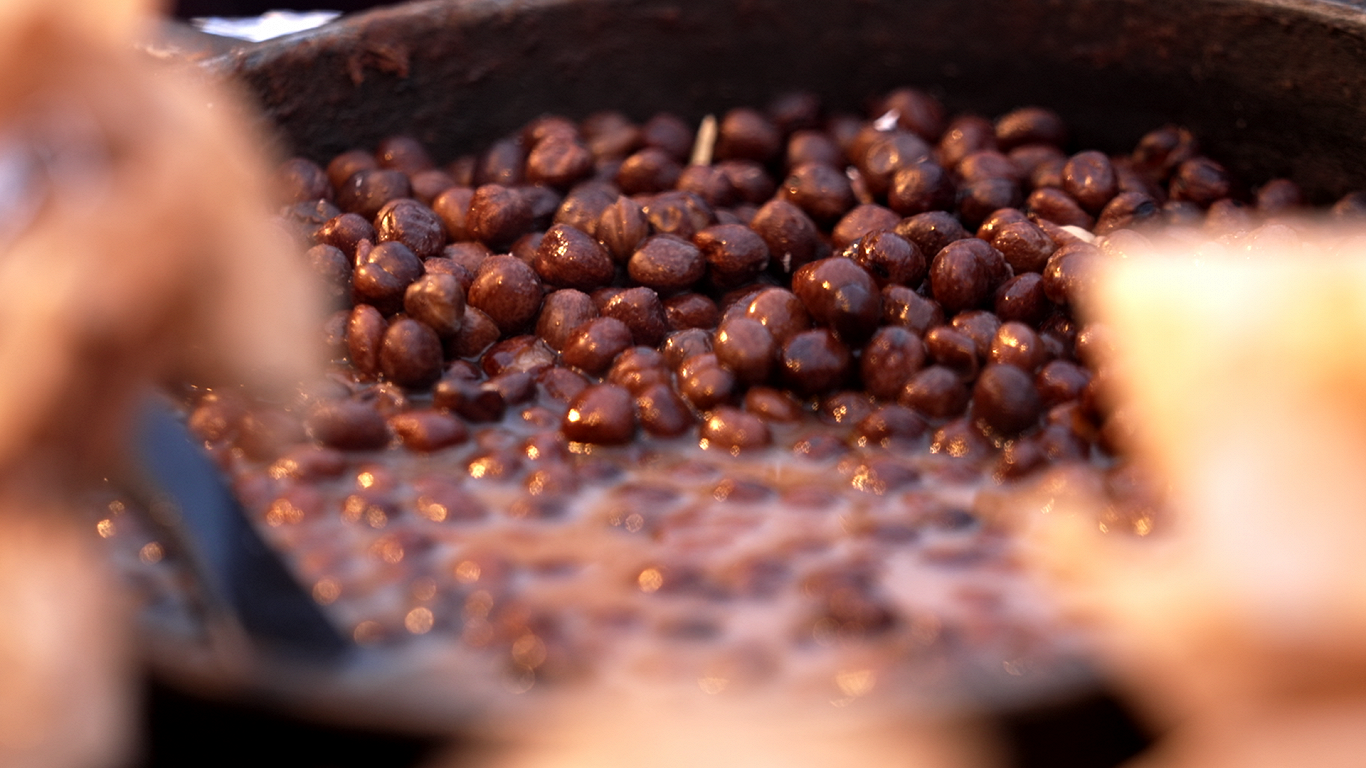 Zirņi Ziemassvētku tirdziņā