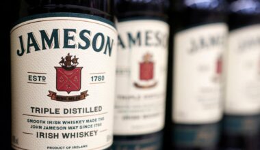 "Jameson" pudeles. Attēls ilustratīvs.