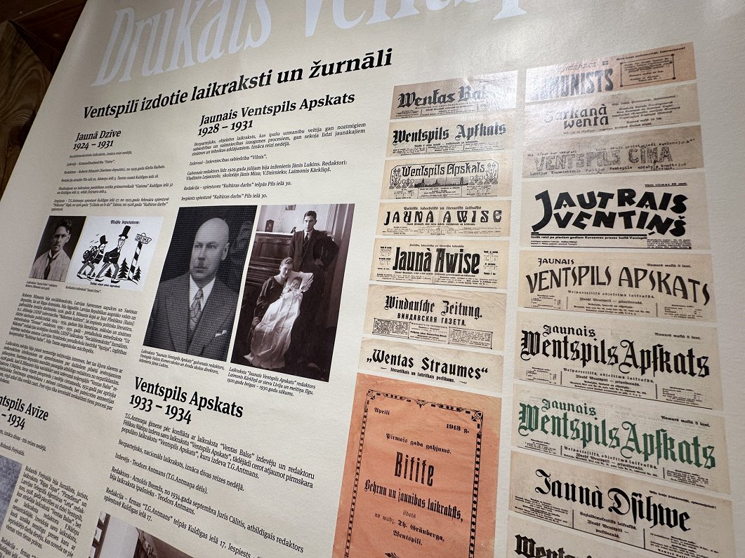 Ko drukāja Ventspilī 19. un 20. gadsimta mijā? Tekstu tapšanas vēsture izstādē Ventspils muzejā / Raksts