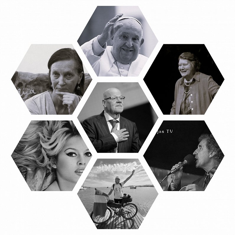 2025. gadā mūžībā aizgāju&scaron;ie pāvests Francisks, Aija Zariņa, Patrīcija Rūtledža, Jānis Peters, Briži...