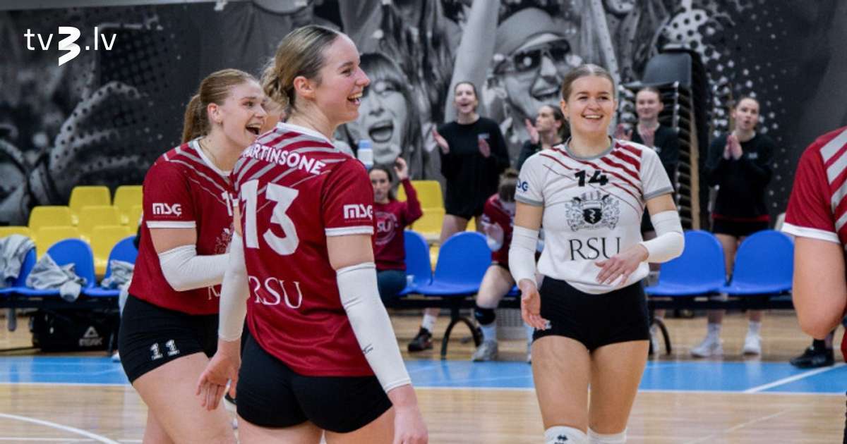 RSU volejbolistes uzvar “Mārupes SC” un triumfē Latvijas kausā