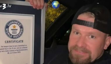 Jaunu Ginesa rekordu šogad uzstādījis arī Latvietis - tv3.lv