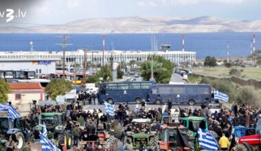 Grieķijas lauksaimnieki Krētā iesaistās sadursmēs ar policiju