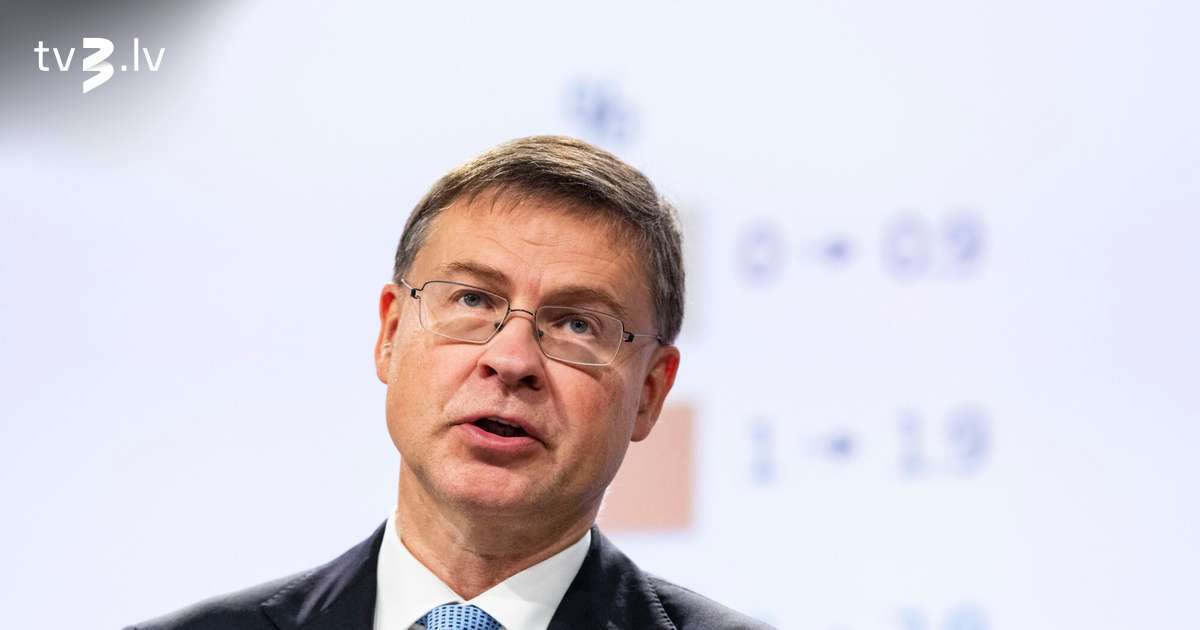 “Mēs aizsargājam mazās valstis, nevis tās apdraudam,” Dombrovskis komentē Trampa izteikumus par Eiropu