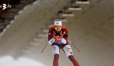 Latvijas biatlonistes Pasaules kausa stafeti noslēdz 18. vietā