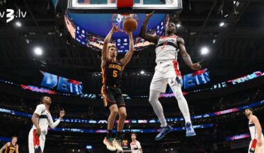 “Hawks” izbraukumā apspēlē Porziņģa bijušo klubu “Wizards” - tv3.lv