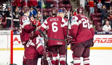 Latvijas U20 hokejisti pasaules čempionāta trešajā mačā tiekas ar Dāniju