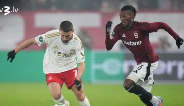 Tobera un Vītola “Aberdeen” UEFA Konferences līgas pēdējā spēlē zaudē Prāgas “Sparta” - tv3.lv