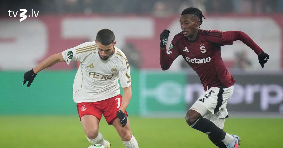 Tobera un Vītola “Aberdeen” UEFA Konferences līgas pēdējā spēlē zaudē Prāgas “Sparta” - tv3.lv