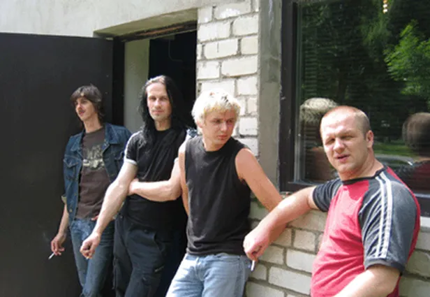 "Dzelzs vilks": no kreisās Kaspars Tobis, Armands Butkevičs, Mārcis Judzis un Juris Kaukulis.