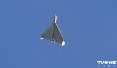 Krievijas iznīcinātāji "Shahed" sasala uzbrukuma laikā Kijivai