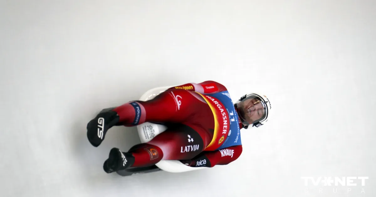 Aparjods Pasaules kausa posmā kamaniņu sportā ieņem astoto vietu