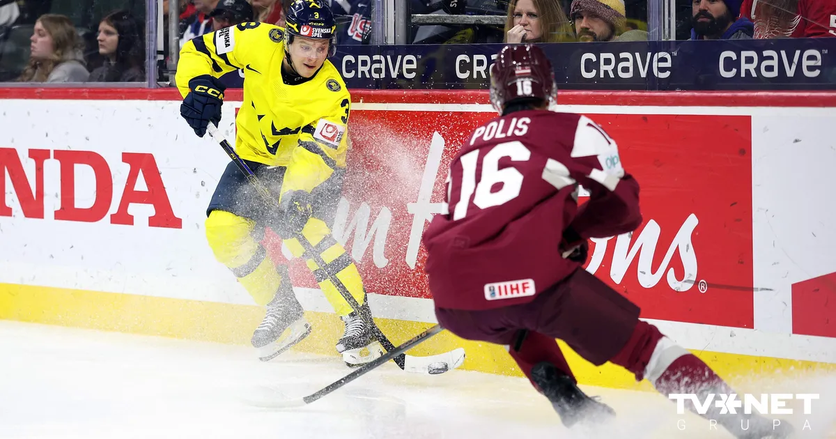 VIDEO ⟩ Veiksme šoreiz zviedru pusē. Latvijas U-20 hokejisti neiekļūst pusfinālā