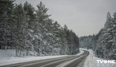 Braukšanas apstākļi apgrūtināti dažviet Vidzemē un Latgalē, kā arī visā Pierīgā