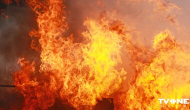 raidījums stāsta par ugunsgrēku Jēkabpilī