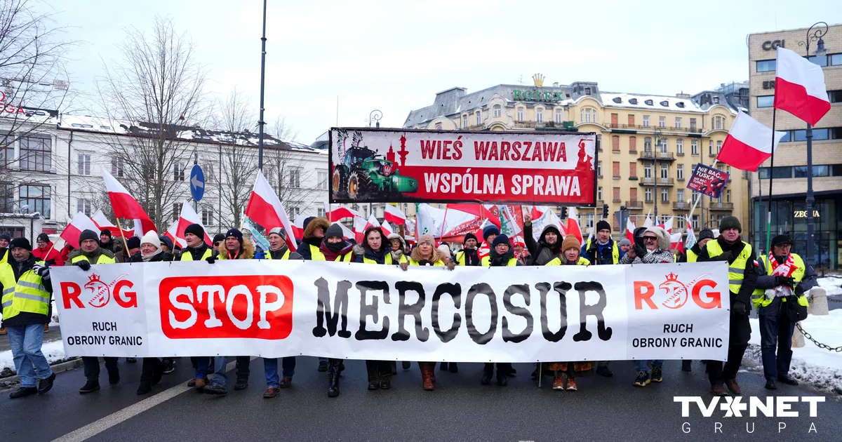 Polijas lauksaimnieki Varšavā protestē pret ES un "Mercosur" nolīgumu
