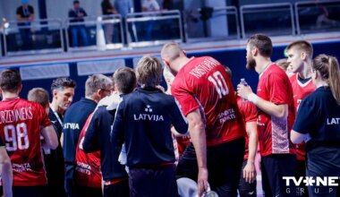 Latvijas handbolisti nodrošina vietu Eiropas čempionāta kvalifikācijas turnīrā