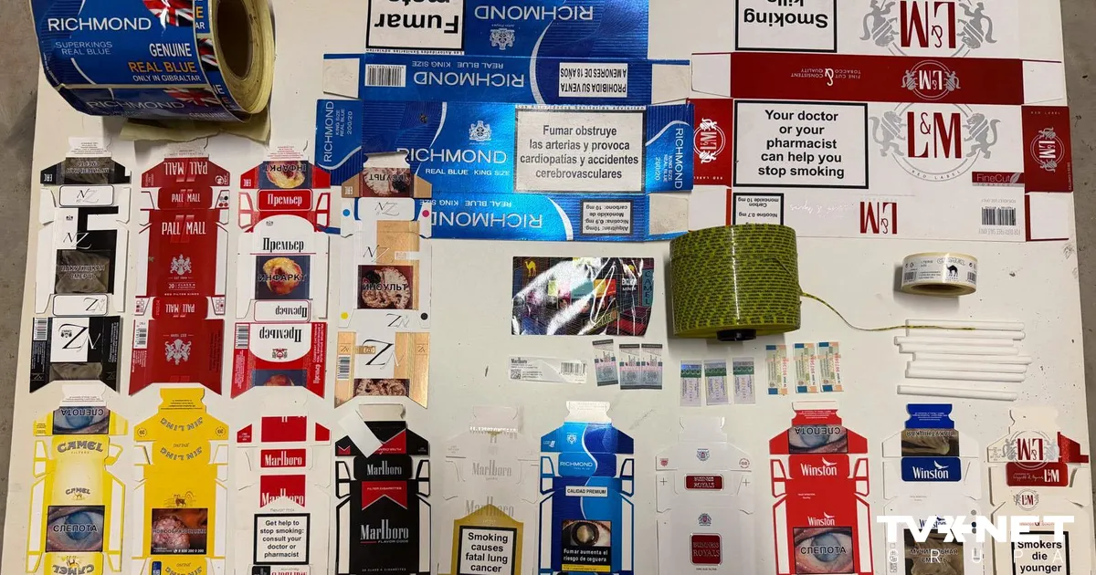 FOTO ⟩ Izmeklējot liela mēroga cigarešu kontrabandas lietu, policija atklāj vēl vienu nelegālu ražotni